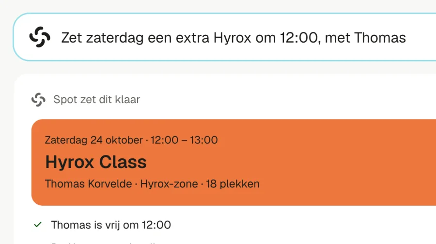 Spot zet een extra les klaar uit één zin