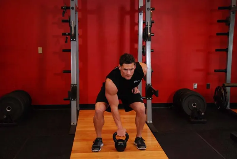 Kettlebell dead clean