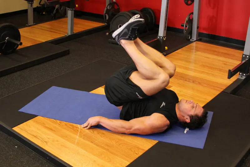 Leg pull-in, eindpositie
