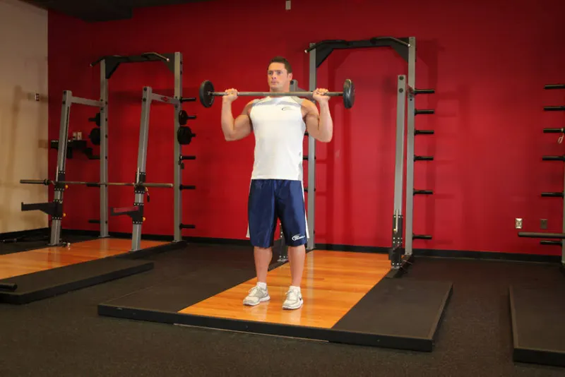 Military press, beginpositie