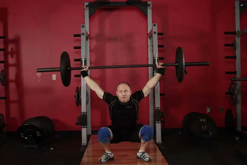 Overhead squat, eindpositie