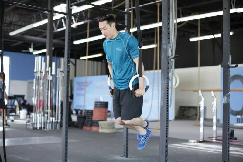 Ring dips, eindpositie