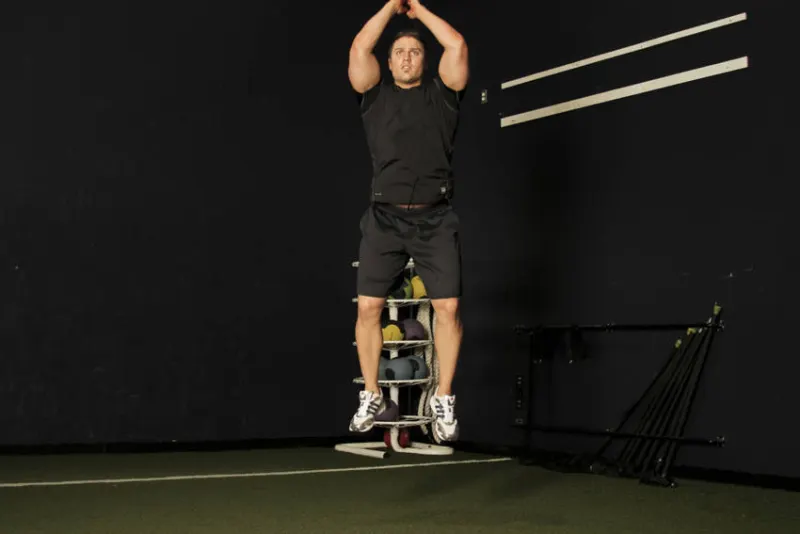 Rocket jump, eindpositie